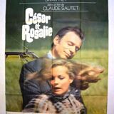 Original film poster "Caesar and Rosalie" from 1972 Romy Schneider, Montand...