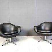 Fauteuils club du milieu du siècle, années 1960