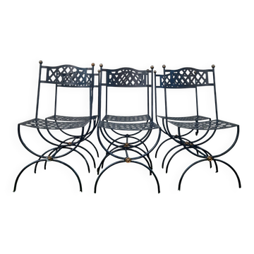 Set of 6 steel chairs