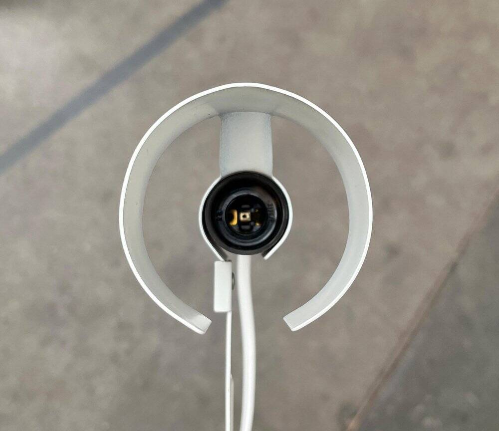 Minimalist table lamp from the postmodern space age by Ikea, 1980s.