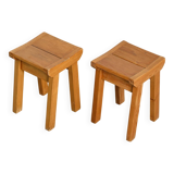 Pair of stools for Les Arcs by Christian Durupt