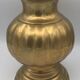 Vintage ball shape vase with godron in brass