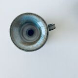 Enamelled ceramic candle holder