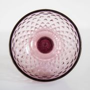 Vintage purple glass sugar bowl from the mid-century, Italy, 1960s.