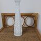 Vintage white moulded glass soliflore in Art Deco style from the 1960s.