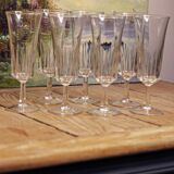 Set of 7 champagne flutes