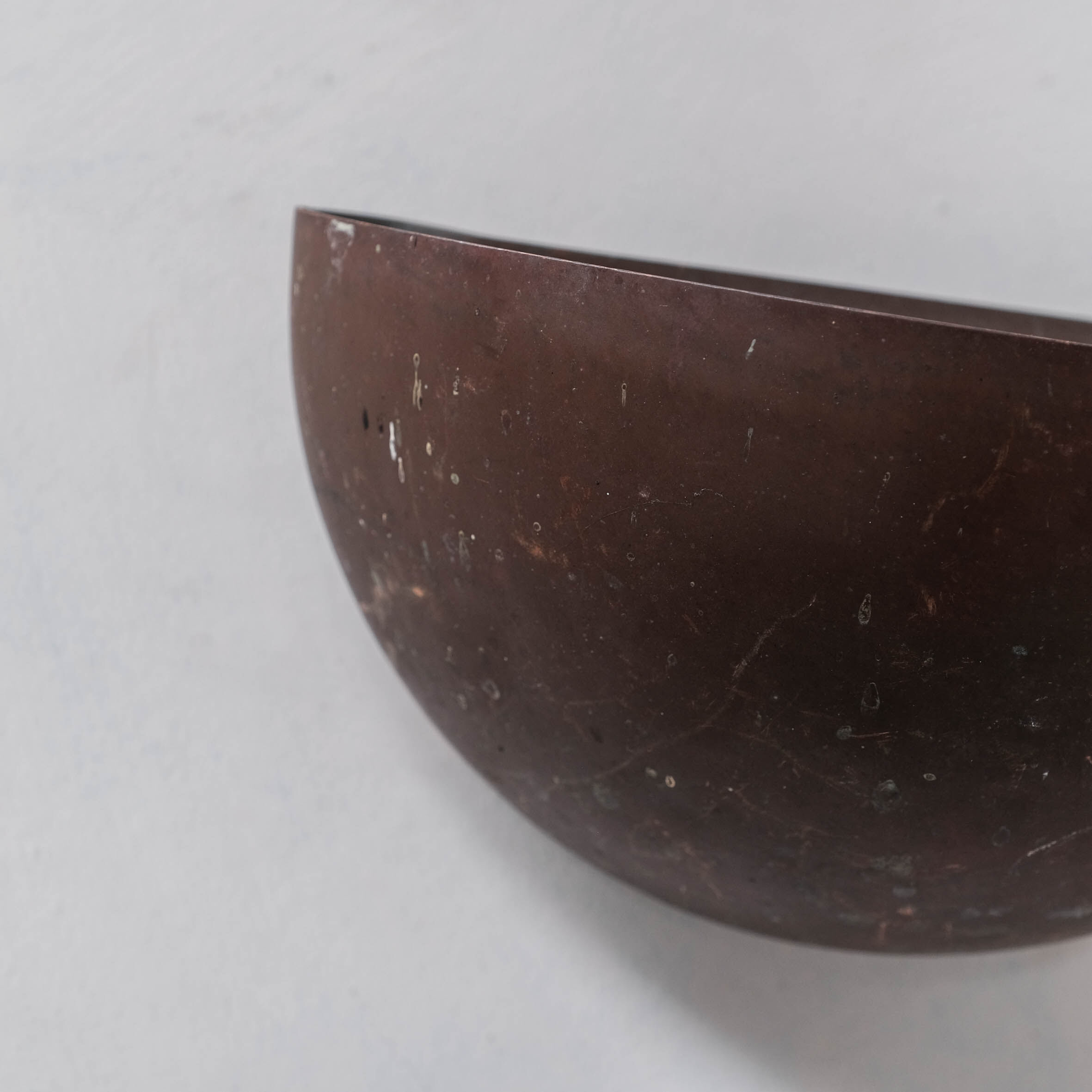 Pair of danish copper patinated wall lights