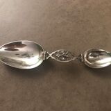 Double Travel Spoon Silver Metal