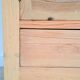 Parisian Art Deco wardrobe in stripped natural wood – floral patterns