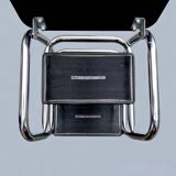 Vintage step stool in Skai and chrome metal - Hailo Klettermax