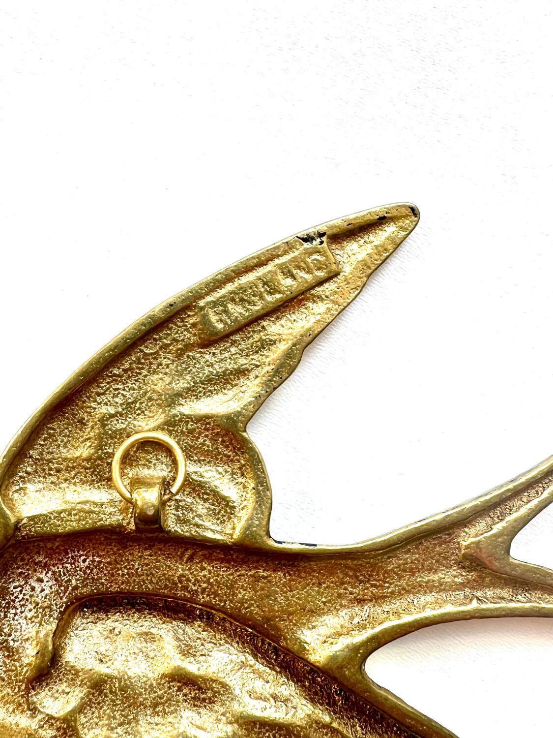 Pair of copper swallows