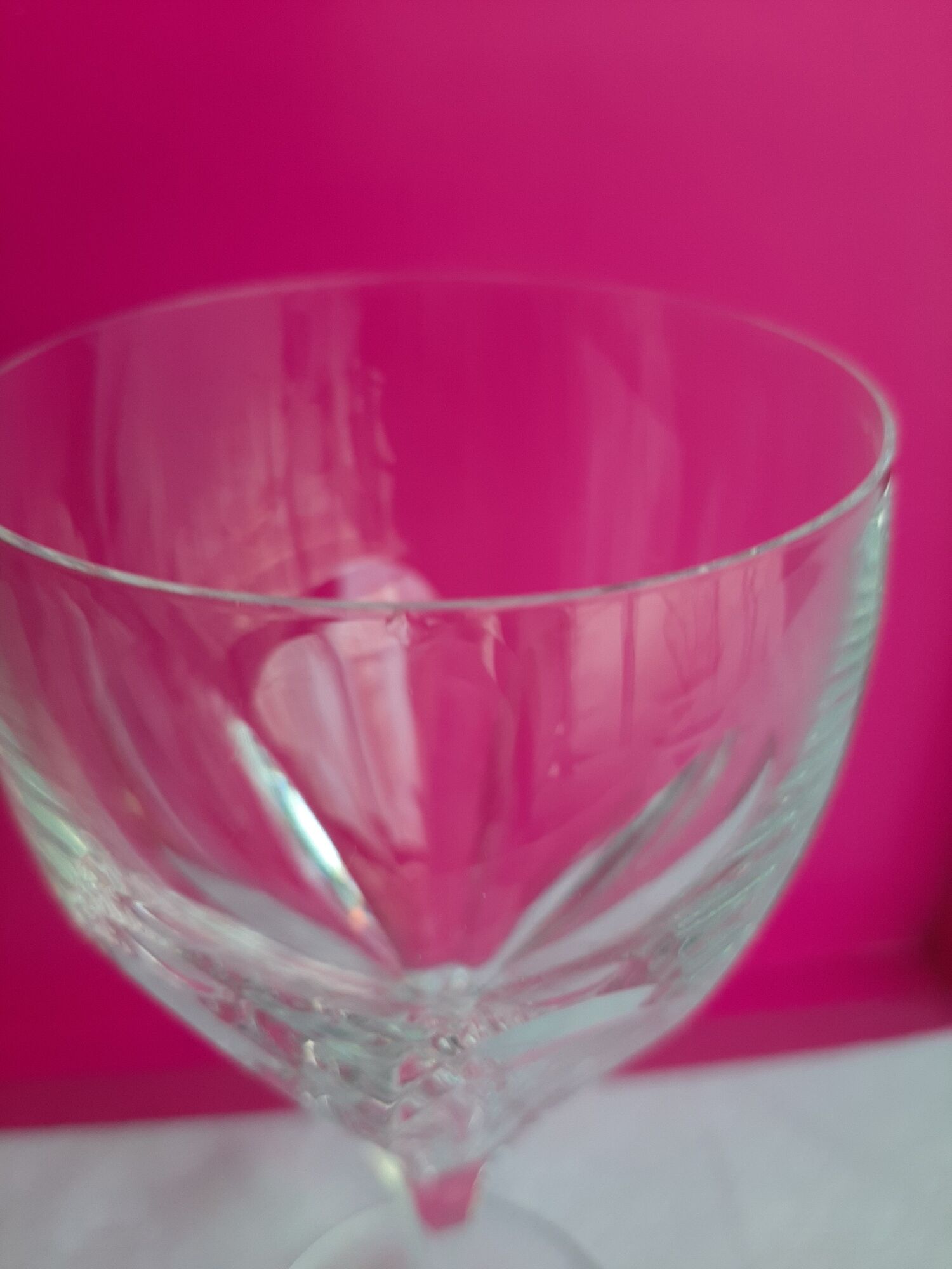 12 Milano Villeroy and Boch crystal walking glasses