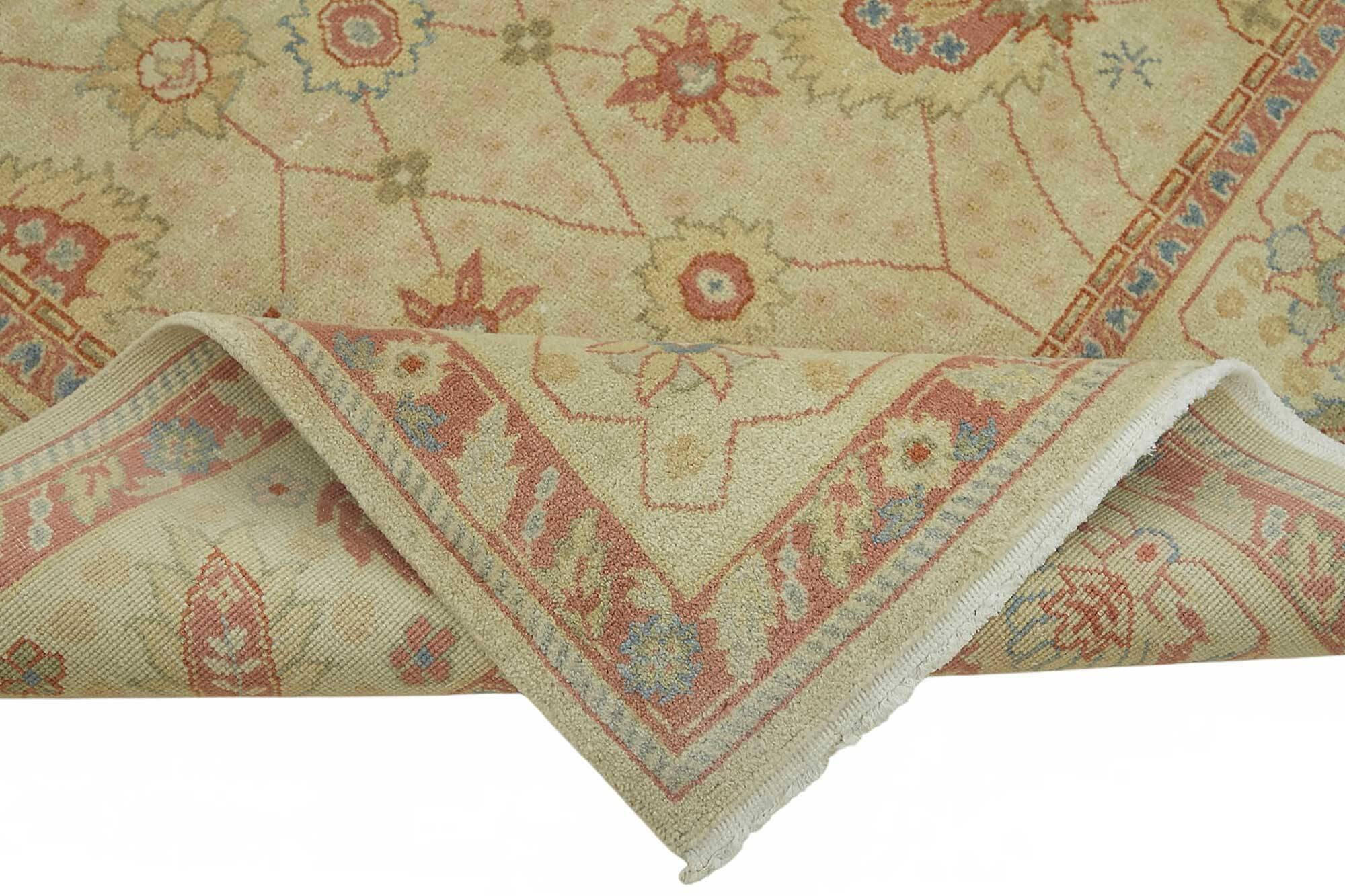 Turkish Handknotted Wool Oushak Rug 242 cm x 302 cm