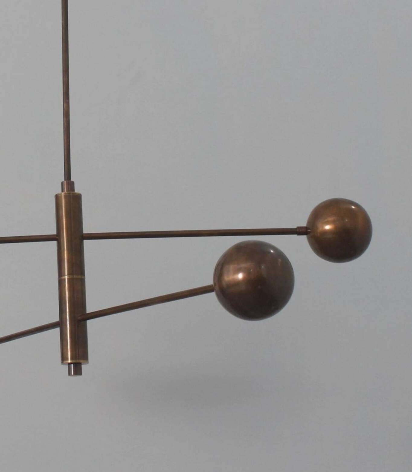 Lampe en laiton vintage, 1960