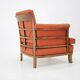 1930s art deco armchair with tabouret, czechoslovakia