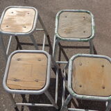 Set of 4 industrial stools