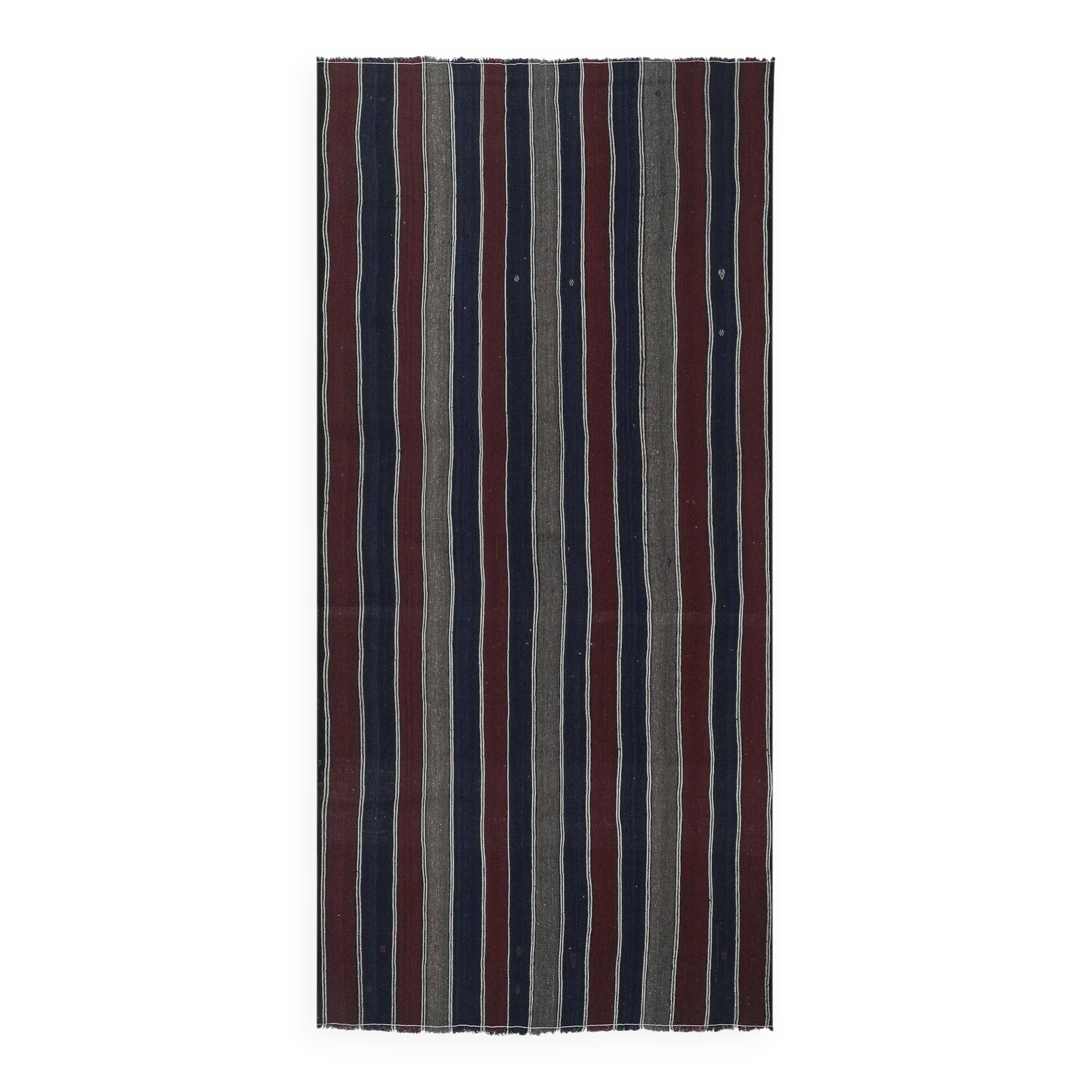 Vintage Turkish kilim, handwoven, 172x358 cm.