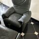 Vico magistretti, Maralunga for Cassina, in Leather with Footrest