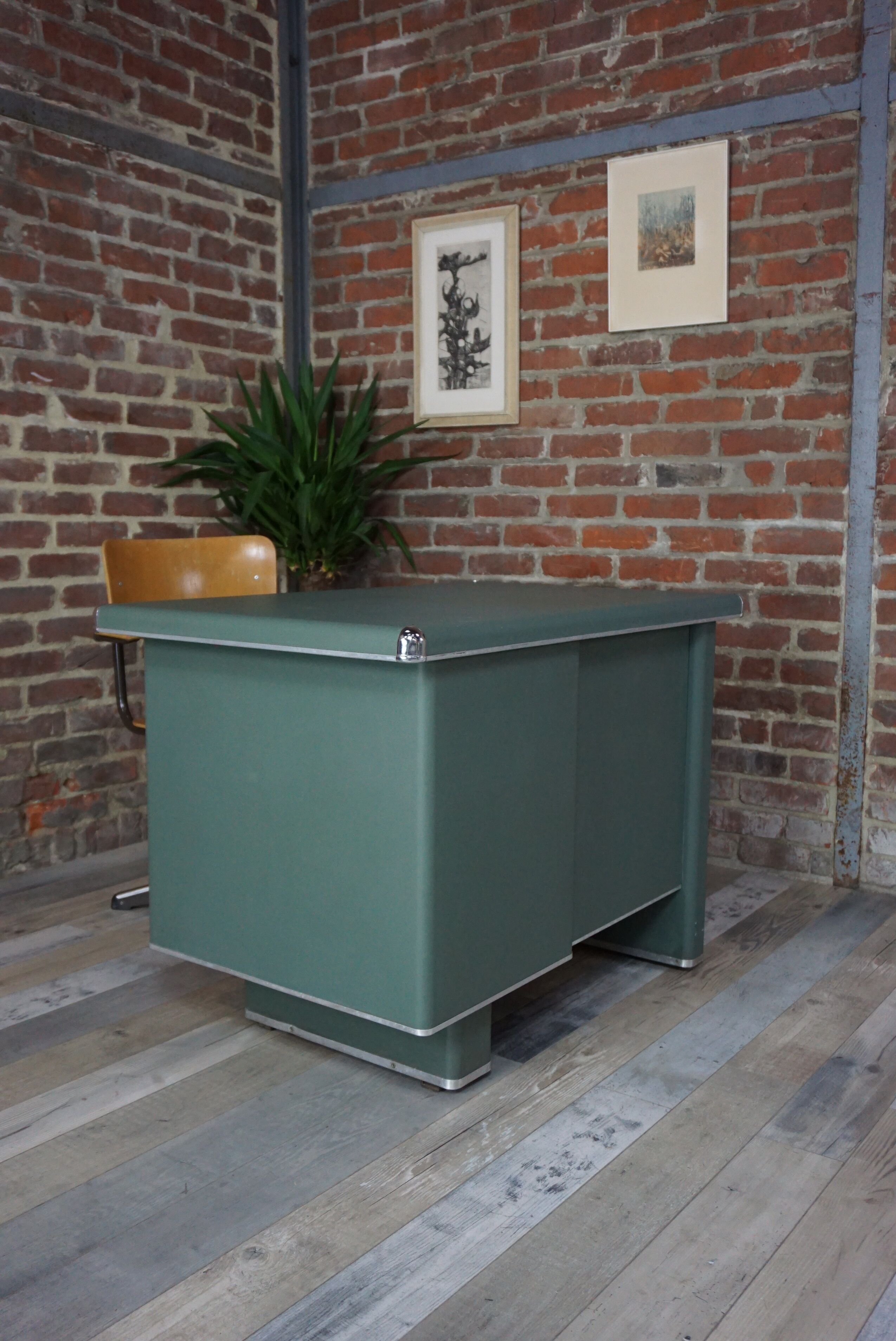 Strafor metal industrial desk 1950s
