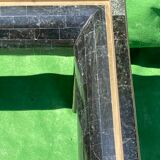 Table basse en pierre noire tesselated par Maitland Smith années 1970