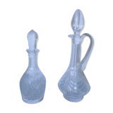 Lot de 2 carafe en cristal