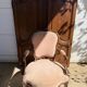 Antique Louis XV style armchair - powder pink fabric