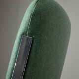 Chaise chromée vert menthe des années 1970