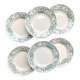 Set of 6 Antique Terre de Fer "Figuig" Soup Plates – Longchamp 19th Century