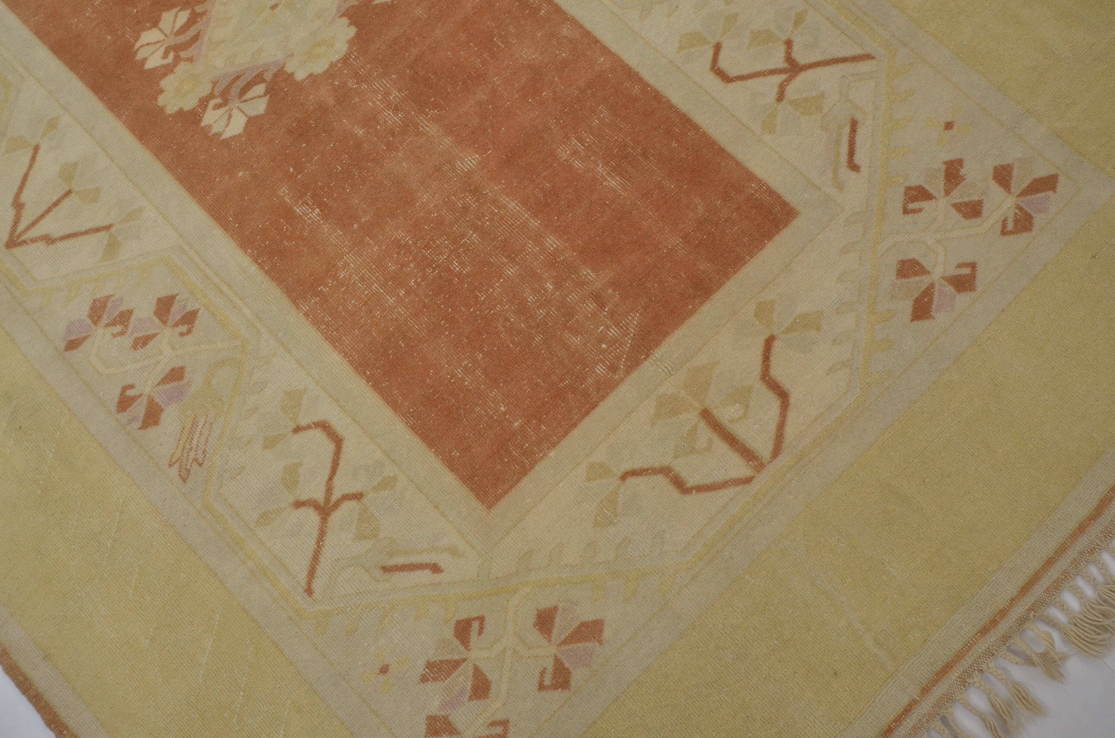 Neutral Vintage Handknotted Rug sku 2386