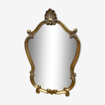 Golden mirror 40x72cm