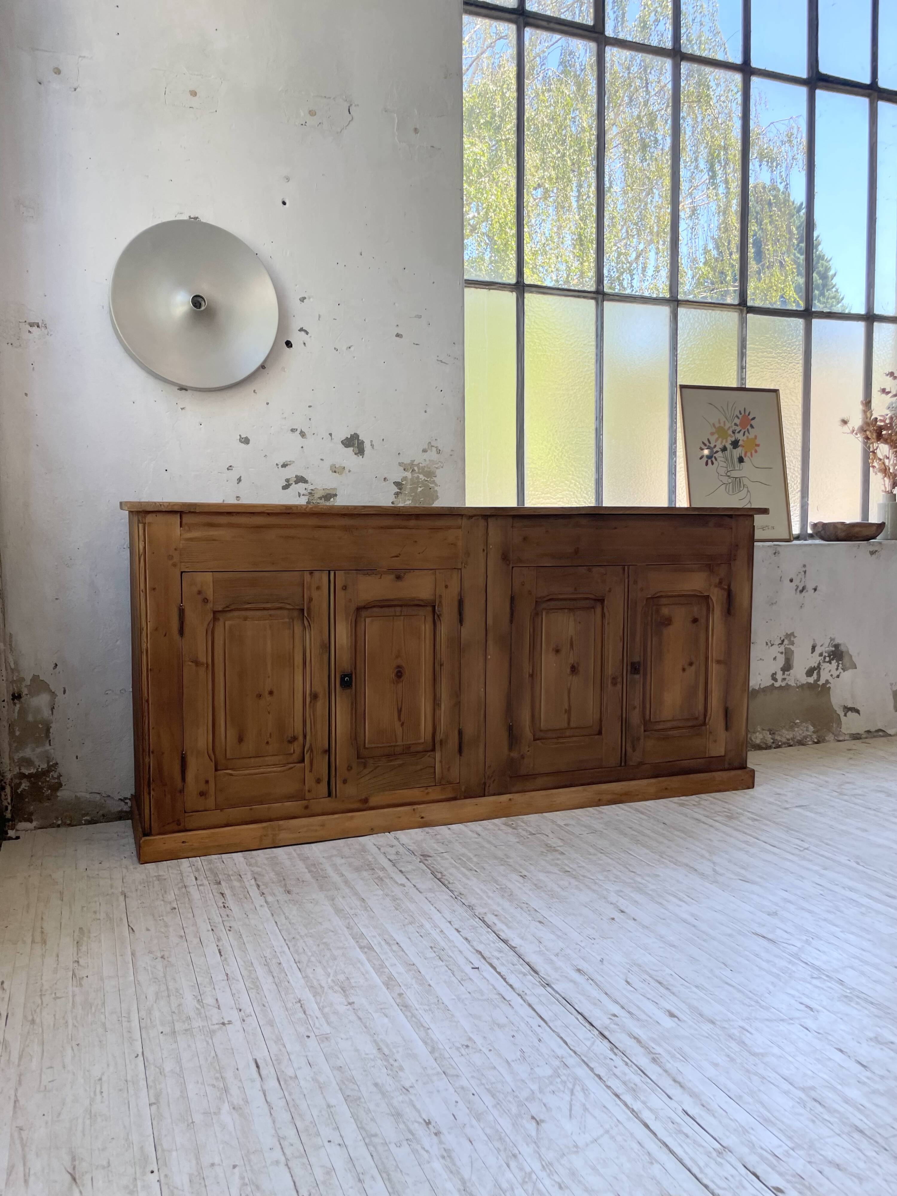 2m pine craft furniture sideboard