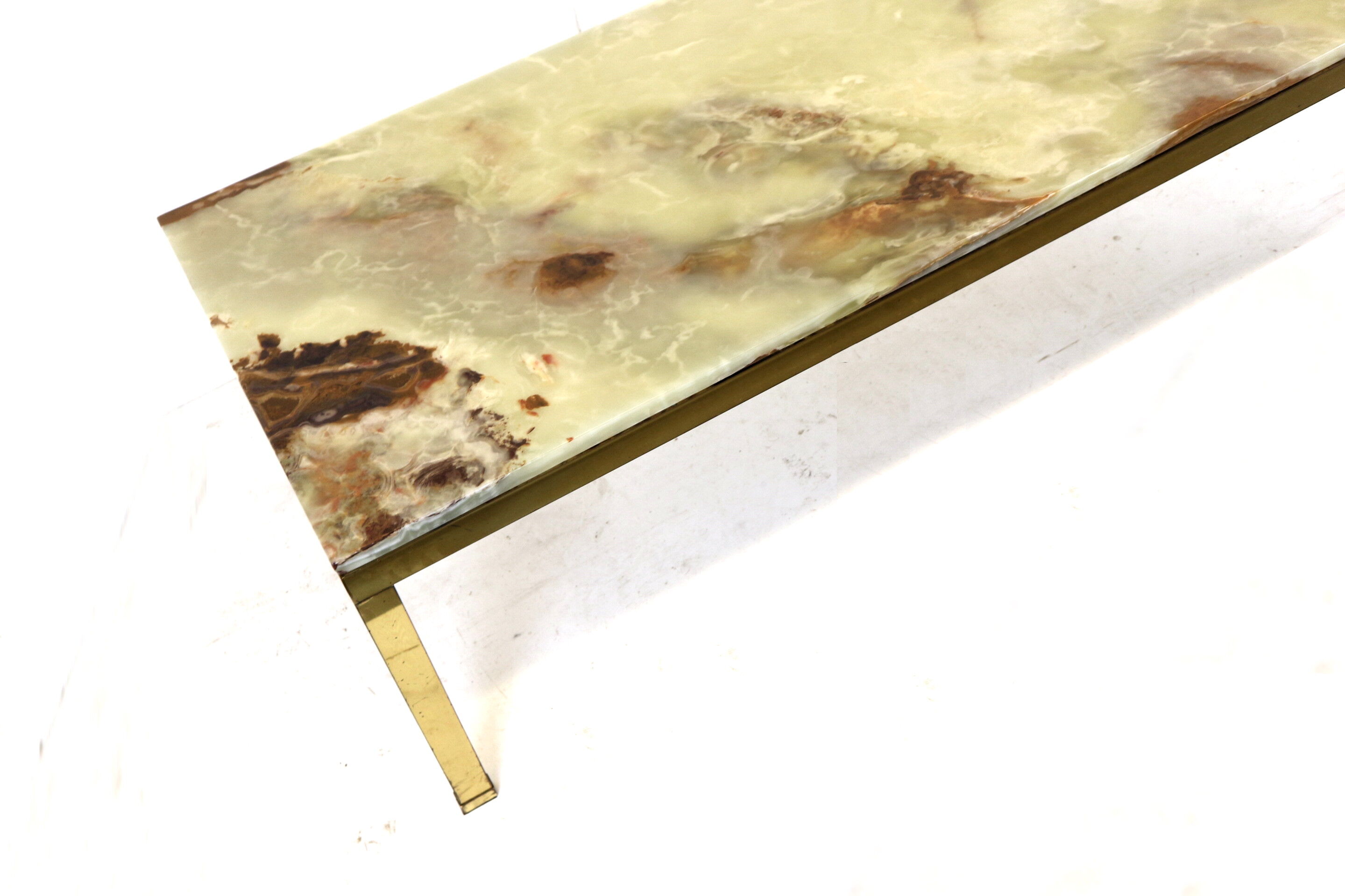 Large vintage Onyx coffee table made in the 1970s