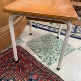 Wooden children's desk table, old, with drawer