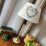 English lamp in brass and altuglass
