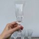 6 flûtes à champagne en cristal