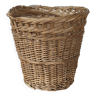 Wicker wastebasket