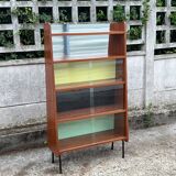 Small shelf 1950 style Guariche multicolored + mirror