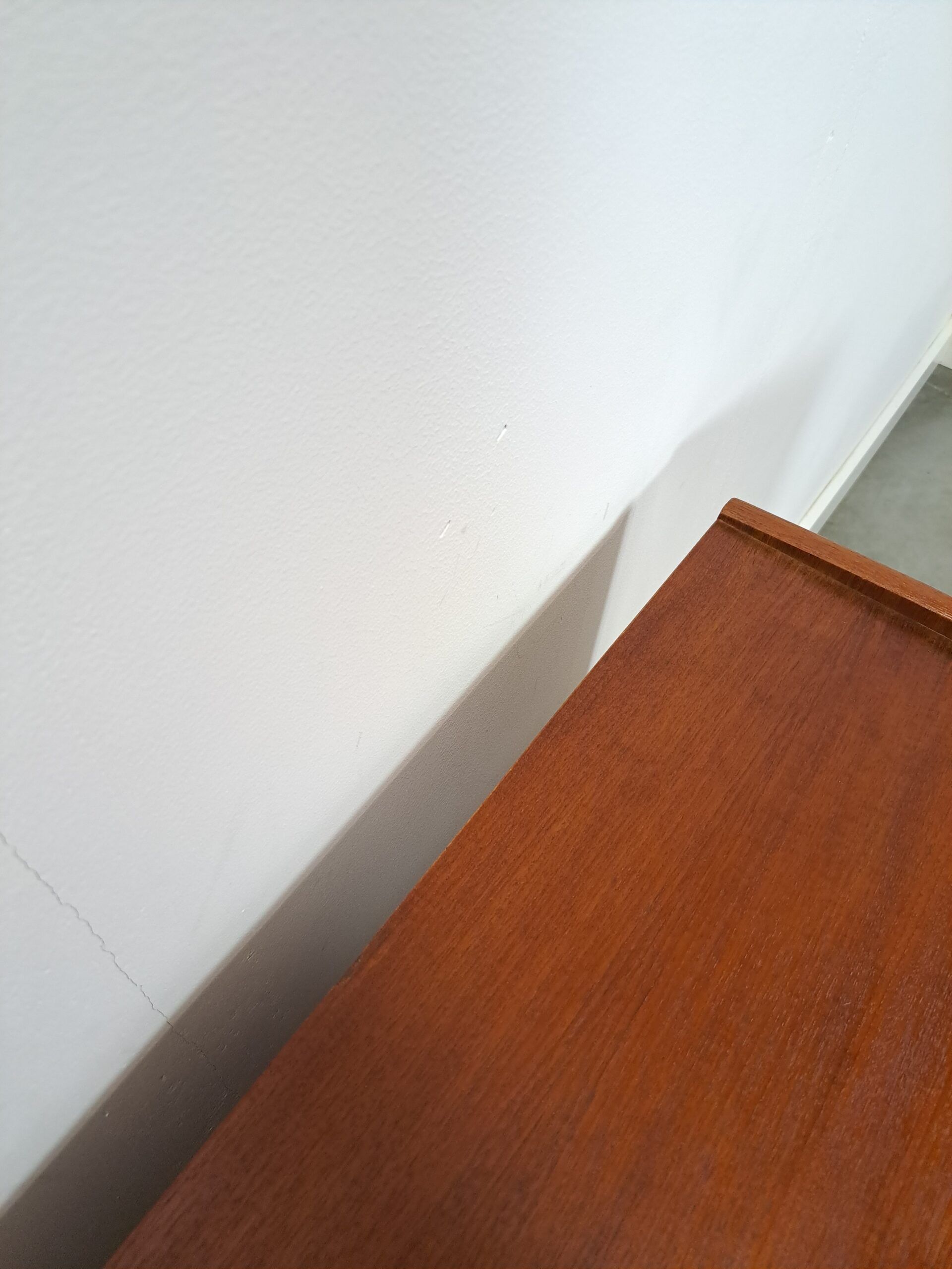 Teak veneer sideboard with drawers from Sweden