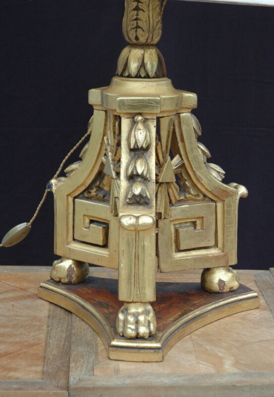 Lamp wooden golden year 60