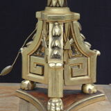 Lampe en bois doré années 60