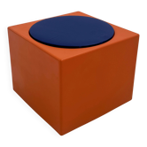 Tabouret orange et bleu Il Kubile de MIM Roma, 1970