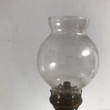 Copper and brass oil lamp