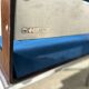 Banc vintage bleu des années 1960 par Roger Tallon