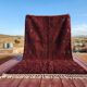 Moroccan Berber rug burgundy 300x200 cm – blue-green geometric patterns