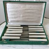 set of 12 bakelite knives from the 60s