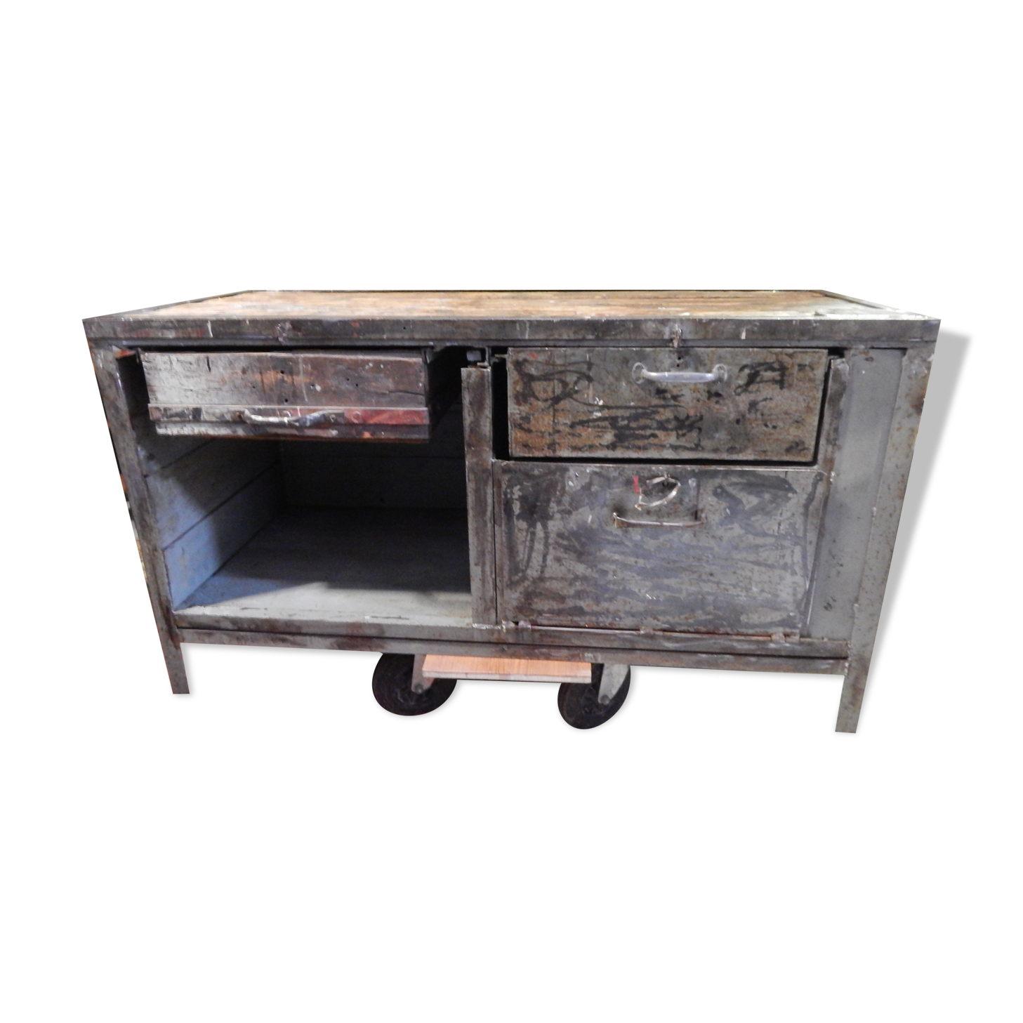 Furniture old industrial workshop