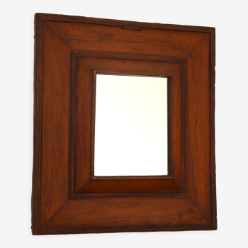Rustic square mirror