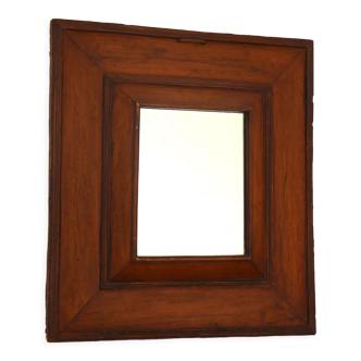 Rustic square mirror