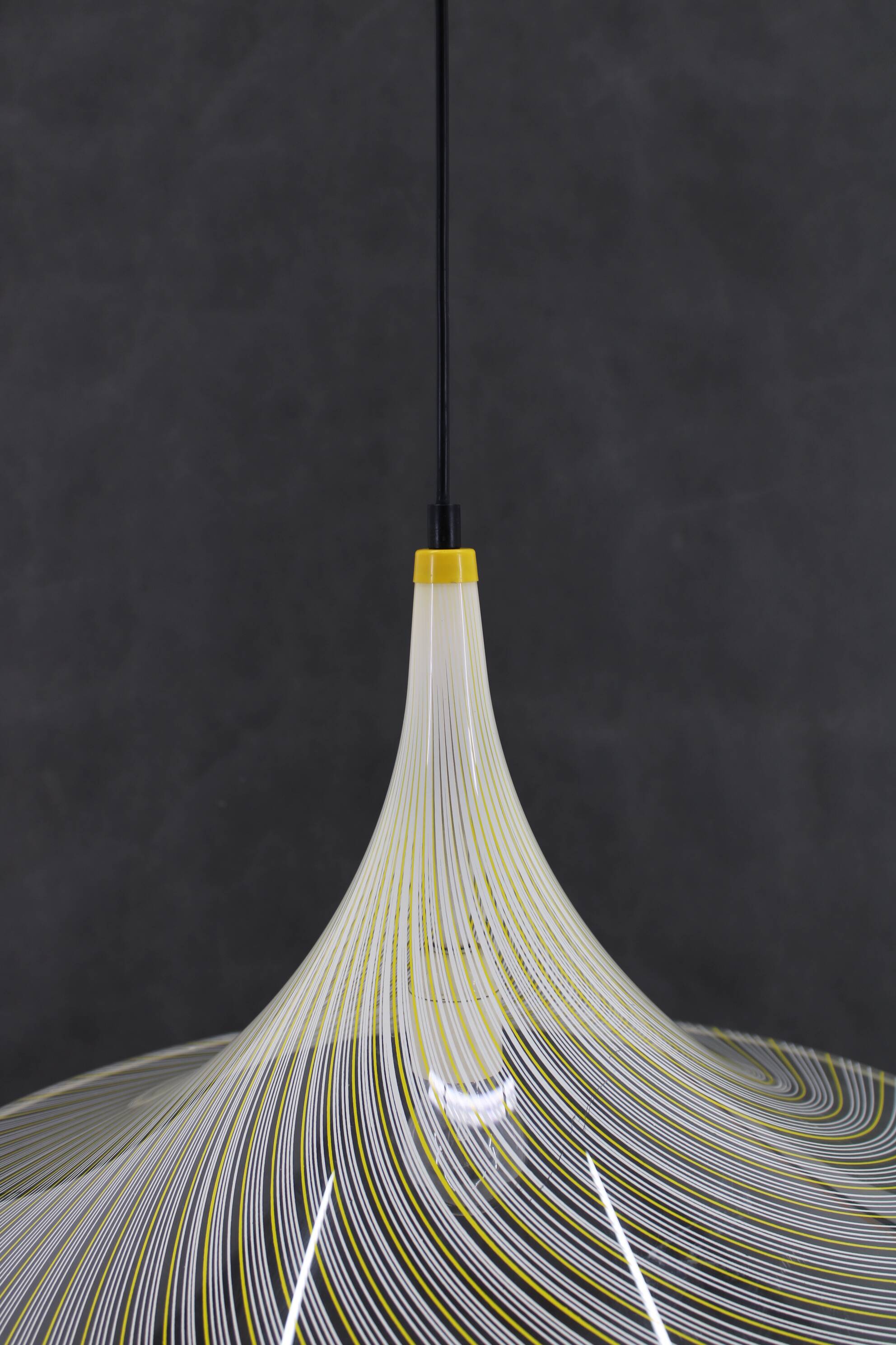 1970s  Guzzini "Trumpet" Pendant Lamp by Meblo, Italy