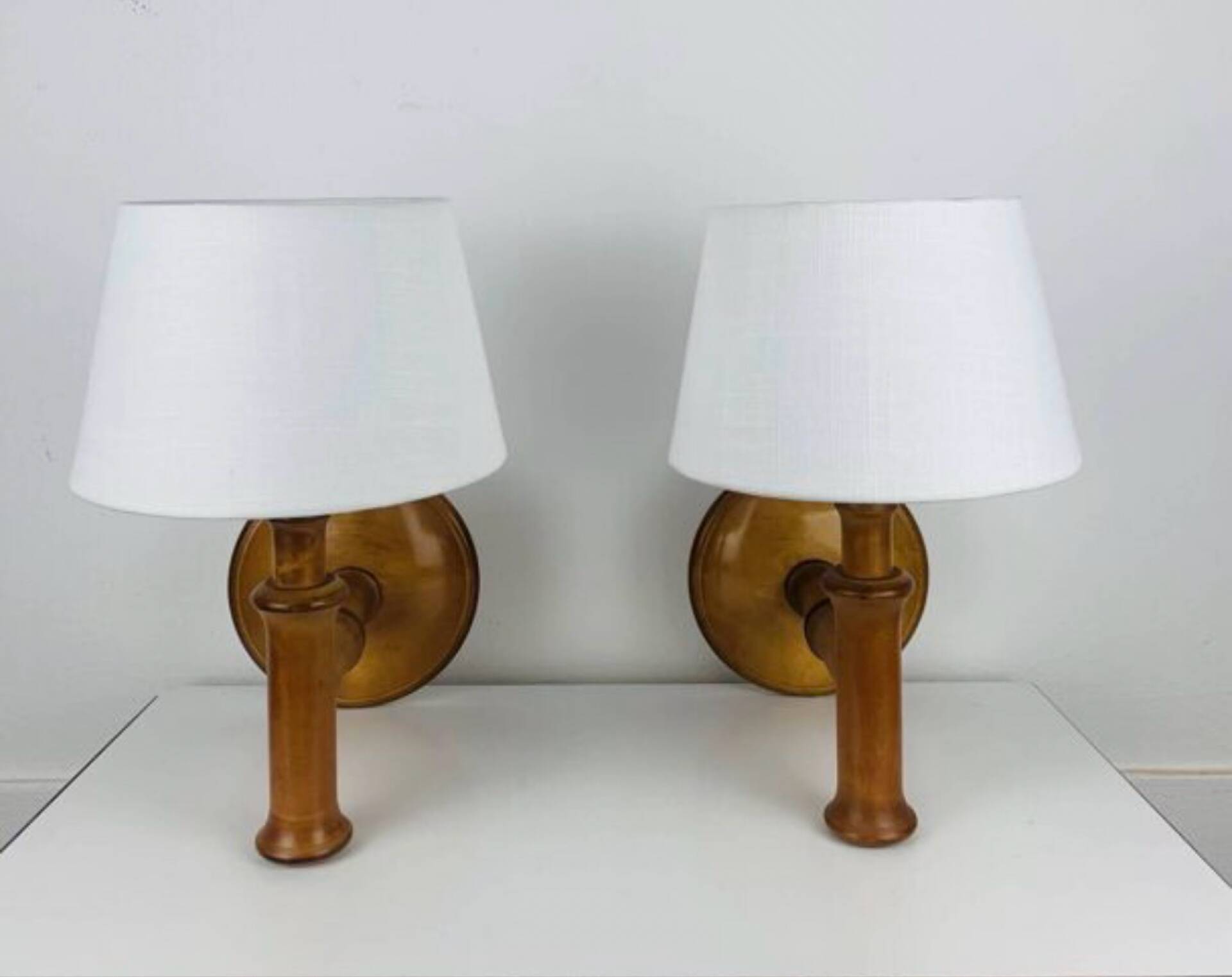 Pair of Scandinavian wall lights from the 1960s.